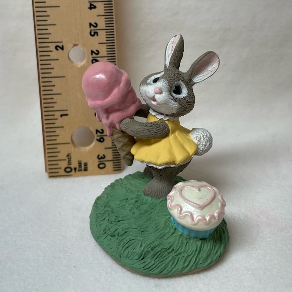 Bunny With Ice Cream Tender Touches Figurine - Picture 4 of 7